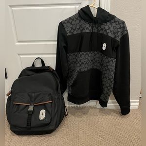 Coach Max Backpack + Coach Signature Hoodie
